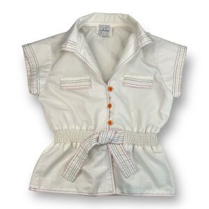 Jonathan Logan Vintage Belted Top Size Medium